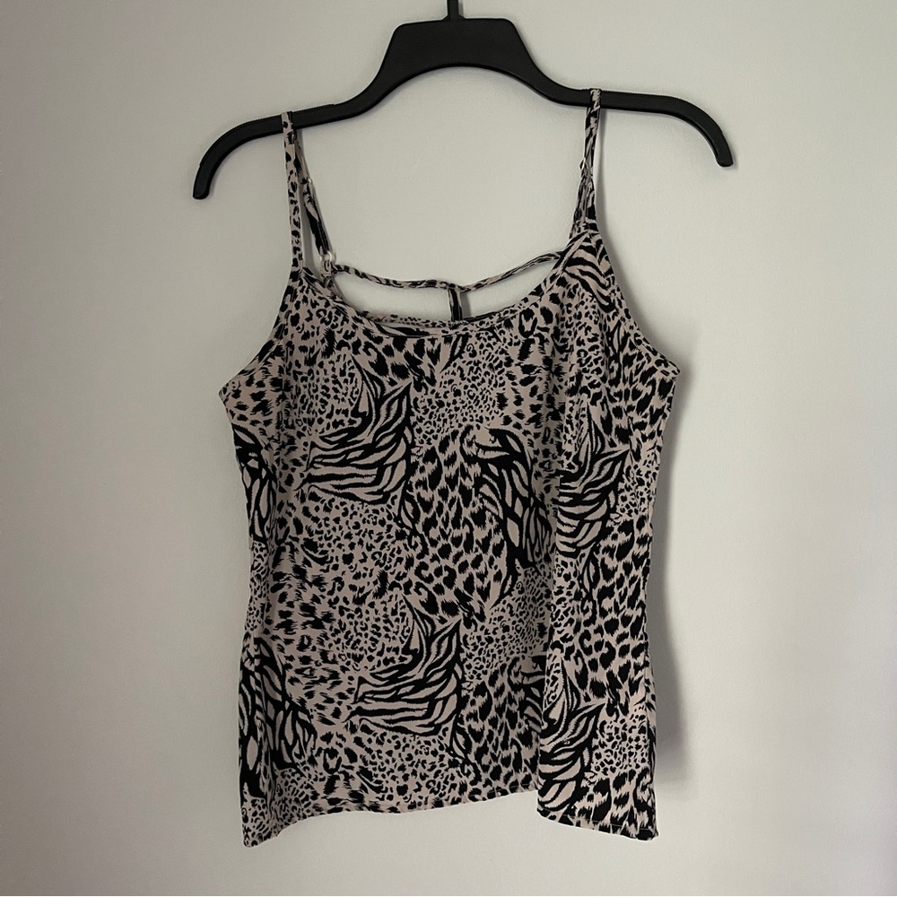Leopard print tank top